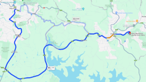 Diversion Map Via Belgrave Hallam Road And Wellington Road Due To Selby Landslip