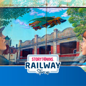 Illustration for the Railway Stories podcast for the Belgrave and Lilydale Metro Train Line.