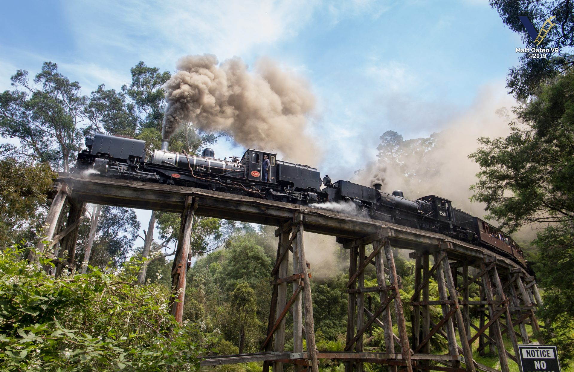 NGG16 + G42 Cross The Trestle Bridge. Photo Credit Matt Oaten