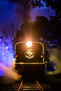 The Train Of Lights All Ready For Departure At Lakeside