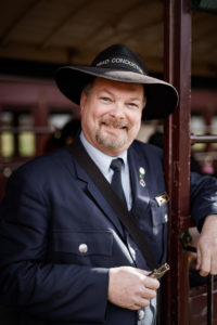 Puffing Billy volunteer conductor