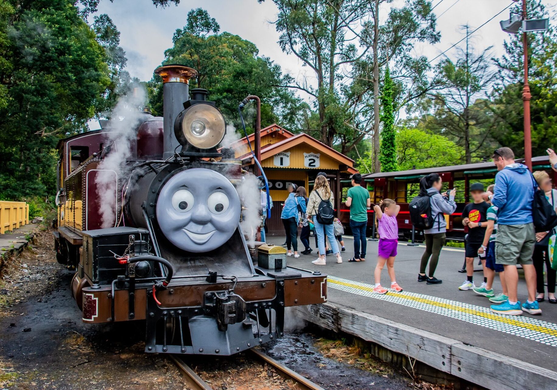 James Ready For Departure At Lakeside Station