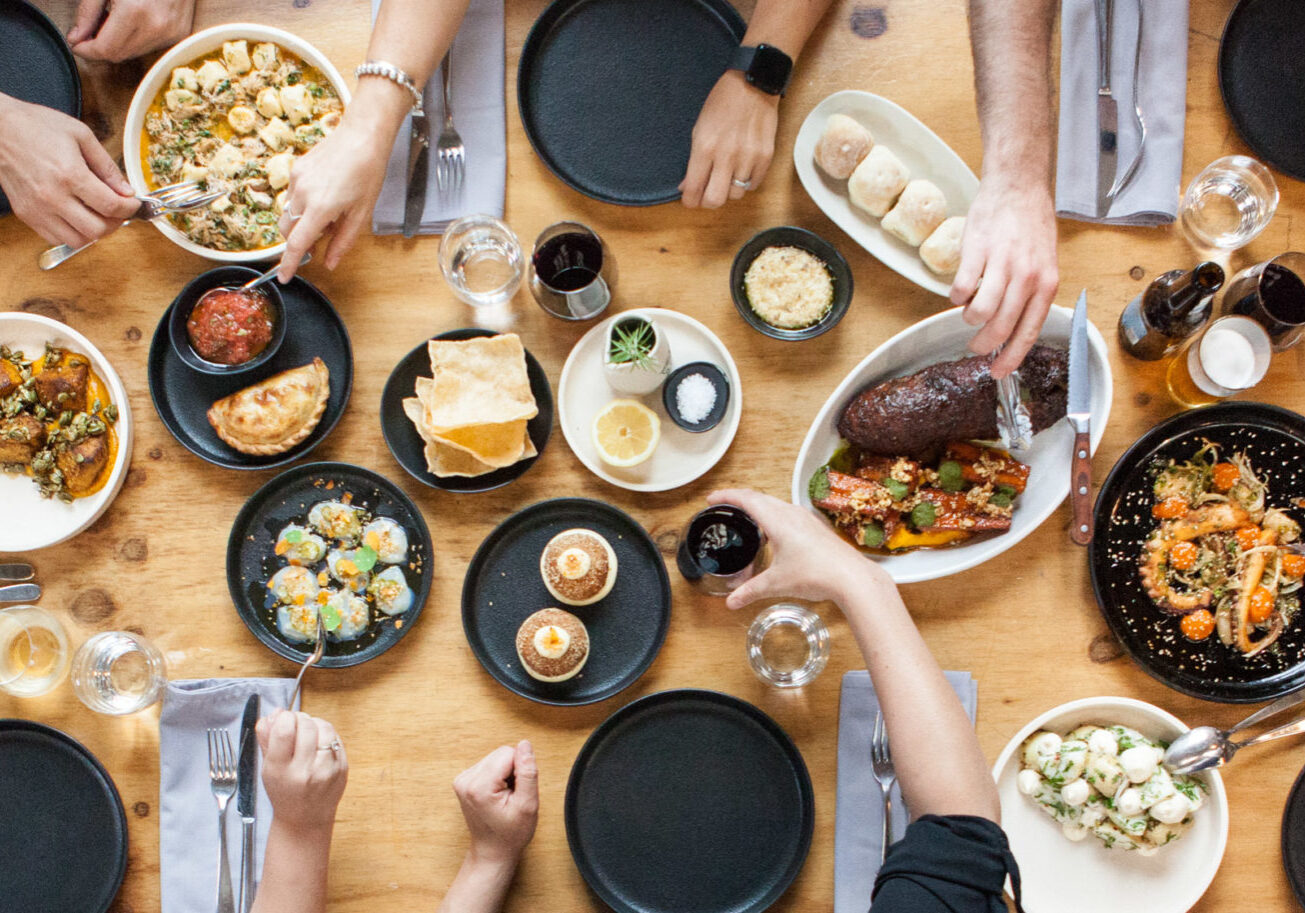 Tapas table at The Independent Gembrook